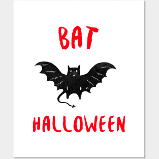 Bat halloween Posters and Art